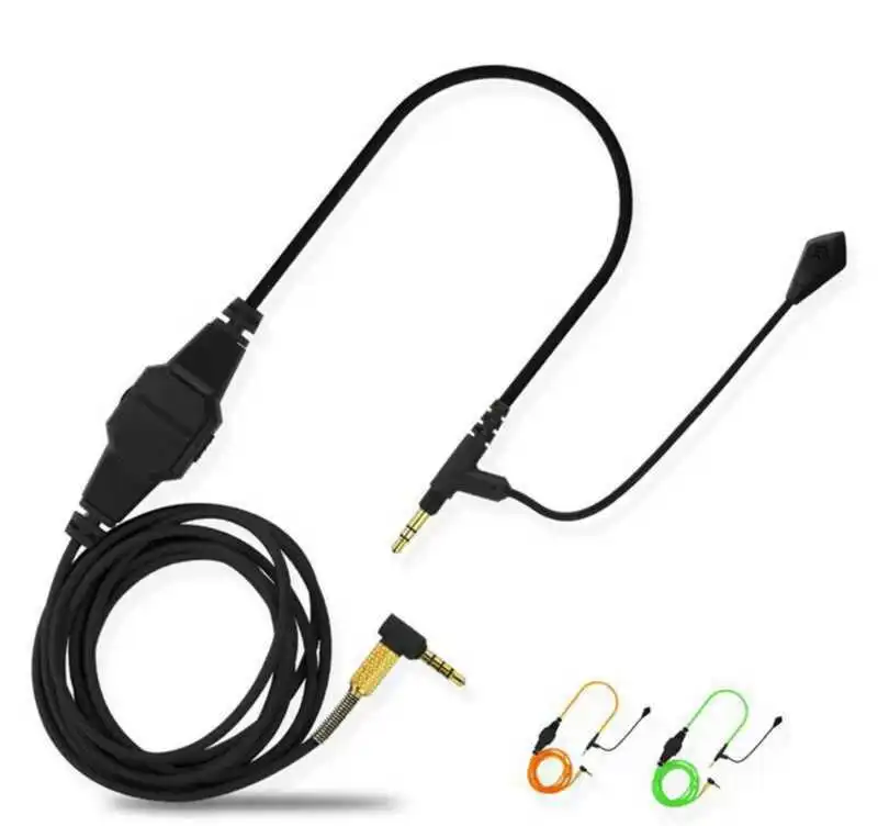 

For V-MODA BoomPro Gaming VoIP Headphone Earphone Replacement Cable Mic & Remote Replacement Cable Remote Control