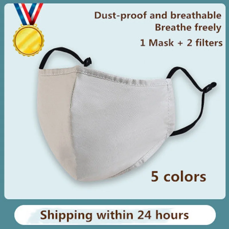 

New Fashion Thin section Cotton PM2.5 Anti haze mouth Dust Mask + Activated carbon filter paper bacteria proof Flu Face Mask