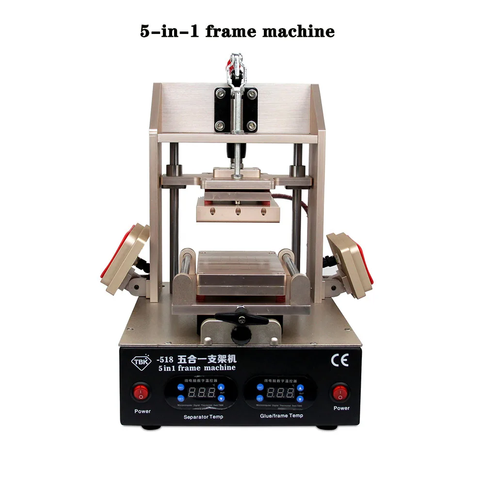 

TBK 518 5 in 1 Phone Assembly A-frame Middle Frame Lcd Sparator OCA Glup Remover Frame Press For Samsung And Other Phone