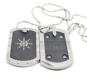 

5pcs/lot free shipping Square Crystal LAVA Quantum Scalar Energy Pendant with 4 Magnets Nano Card, rectangle necklace ,5Pcs/lot