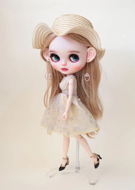 Новое кукла 1/6 кружевное платье ob24 платье кукольный наряд(Fit blyth, ob24, pullip, azone, licca, BJD, ICY, кукла 1/6
