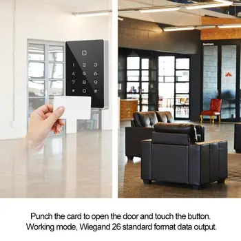 

Access Control Keypad control de acceso ID Wiegand 26 Touch Keypad Card Reader for Door Access Control System