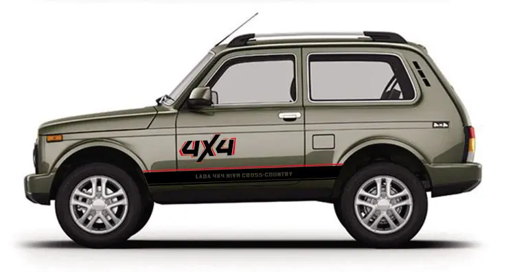 Автомобильный Стайлинг, Спортивная Автомобильная Наклейка для Лада нива, городской Автомобильный кузов, спортивные наклейки, авто наклейки