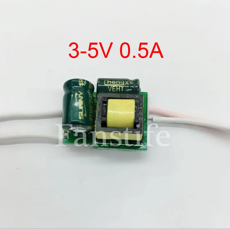 3-5 в 220 А CREE 10 Вт Драйвер питания в до 3-5 в Cree 3 Вт/5 Вт/10 Вт/15 Вт источник питания лампы - Цвет: 3-5V 0.5A