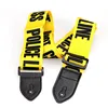 Guitar Strap Yellow Adjustable Polyester Guitar Belt Soft Leather Ends Electric Bass Instruments Guitar Parts Accessories ► Photo 1/6