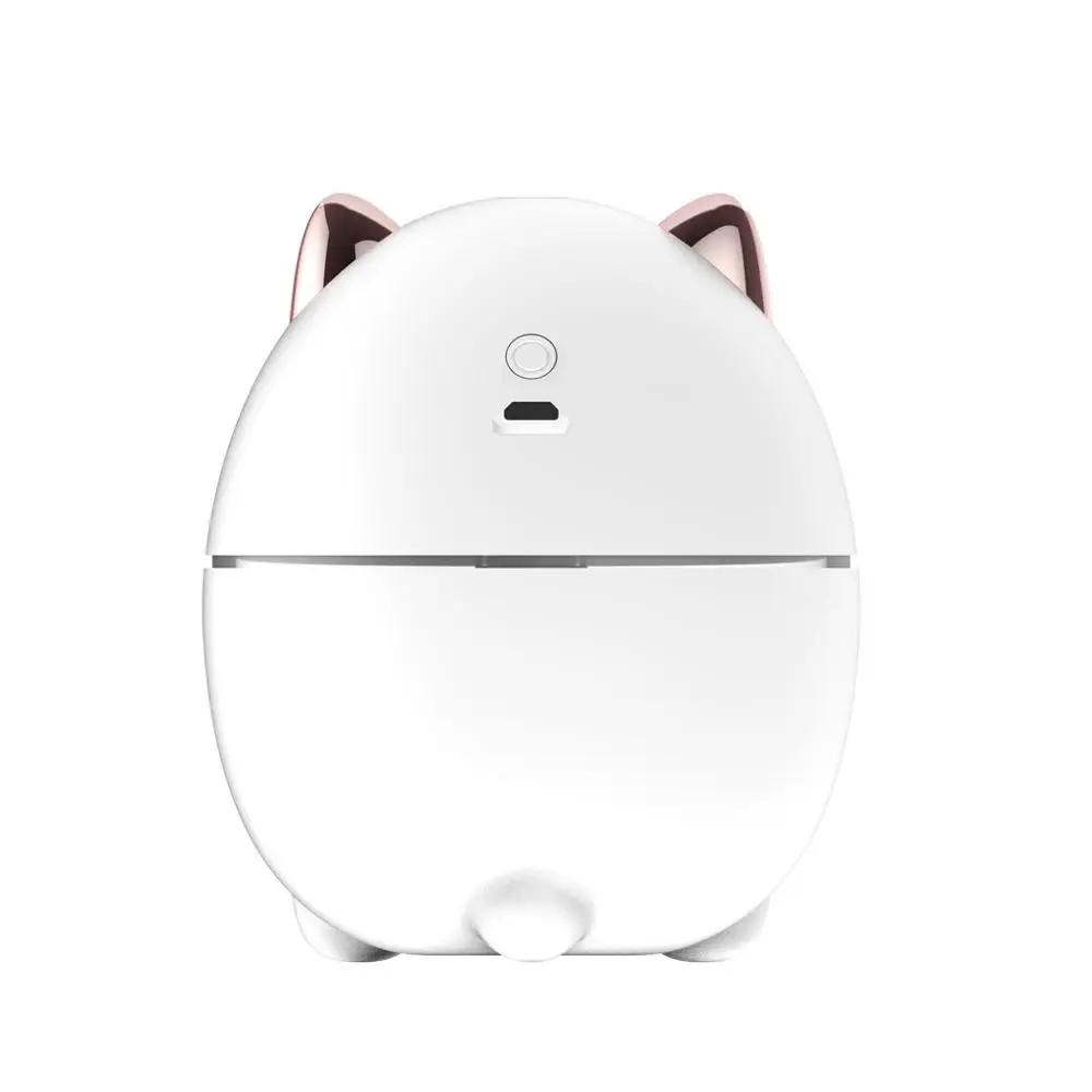 White Милый Кот мини увлажнитель USB умный бесшумный увлажнитель 200 мл для домашнего офиса#4C22 - Цвет: White