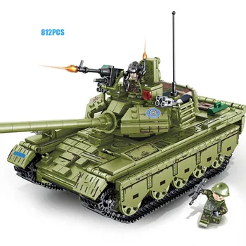 

China Modern military Type 59 Medium Tank building block batisbricks ww2 army soldiers figures WZ120 bricks toys for gift