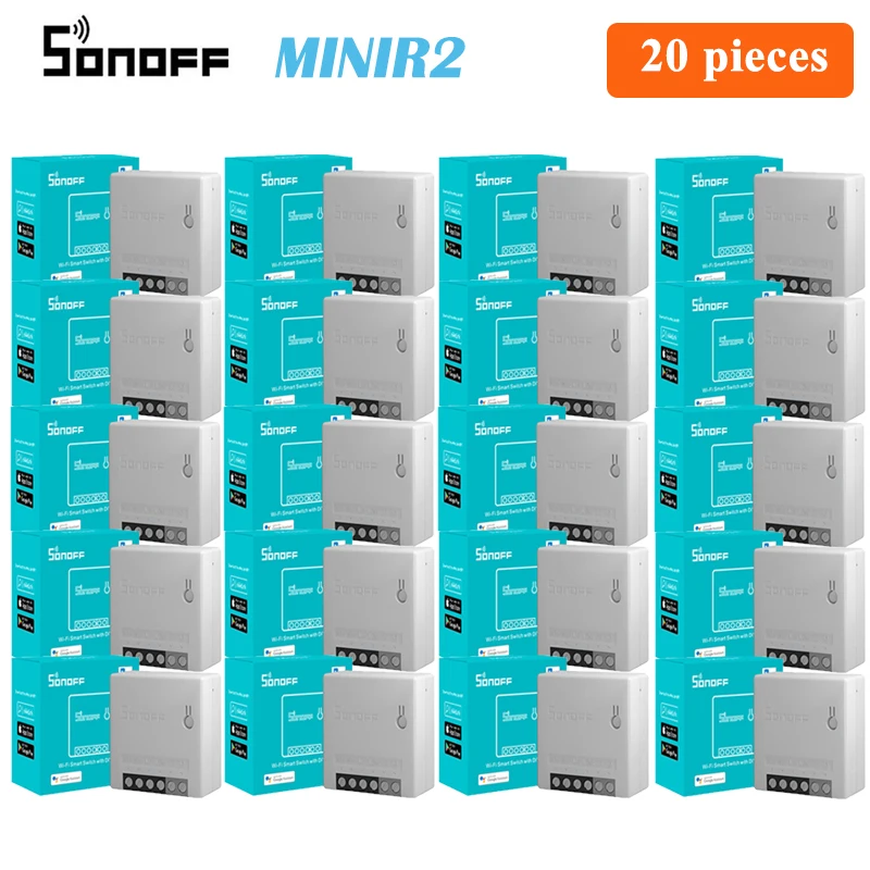 SONOFF MINIR2 Wifi DIY Switch Mini R2 2 Way Modules eWeLink APP Wireless Remote Control Work with Alexa Google Home Automation 