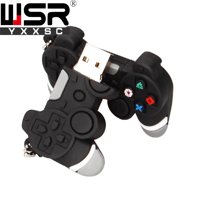 USB 2,0 флеш-накопитель 32 Гб 64 Гб 128 ГБ Прекрасный черный игровой контроллер ручка-накопитель 4 ГБ 8 ГБ 16 ГБ высокая скорость реальная емкость компьютер подарок