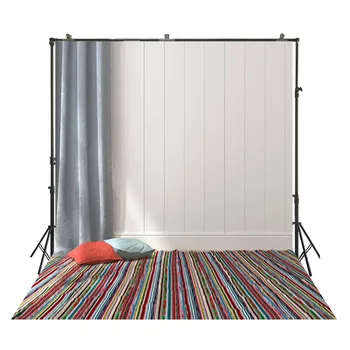 

HuaYi art fabric backdrops gray curtain decoration white spray panited wall background backdrops photo studio backdropsD-9141