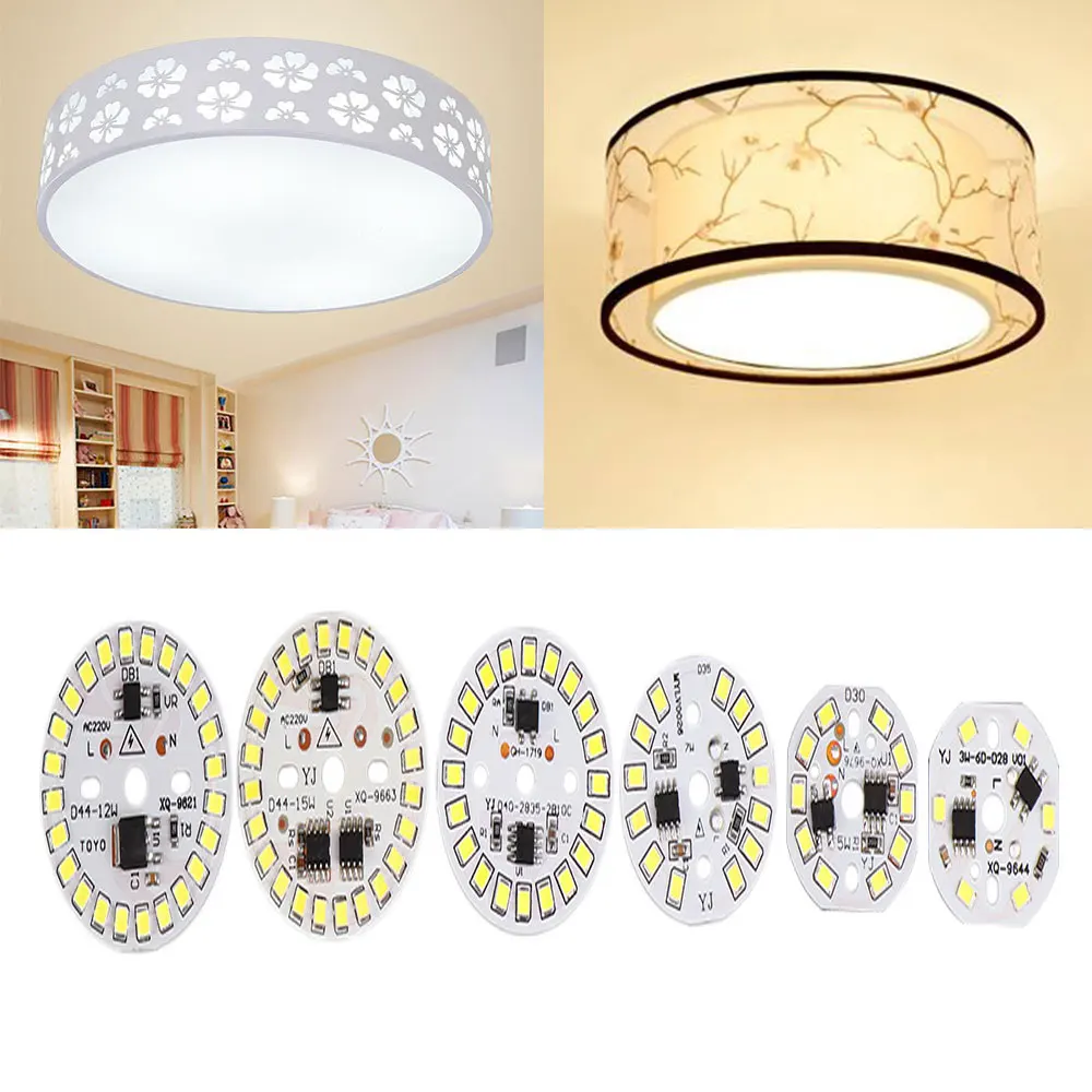 5 Pc DIY LED Bulb Lamp AC220V Input Smart IC LED Bean LED Chip For Bulb Light SMD 15W 12W 9W 7W 5W 3W Light Chip Light White afbeelding