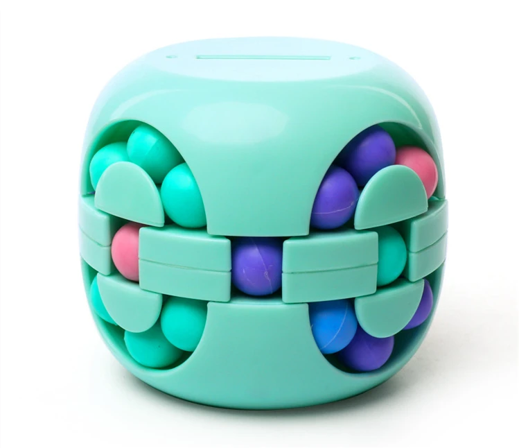 Stress Relief Cube Piggy Bank Antistress Toys for Children Development Adult Fidget Spinner Spinning Bead Kids Educational Gift (7)