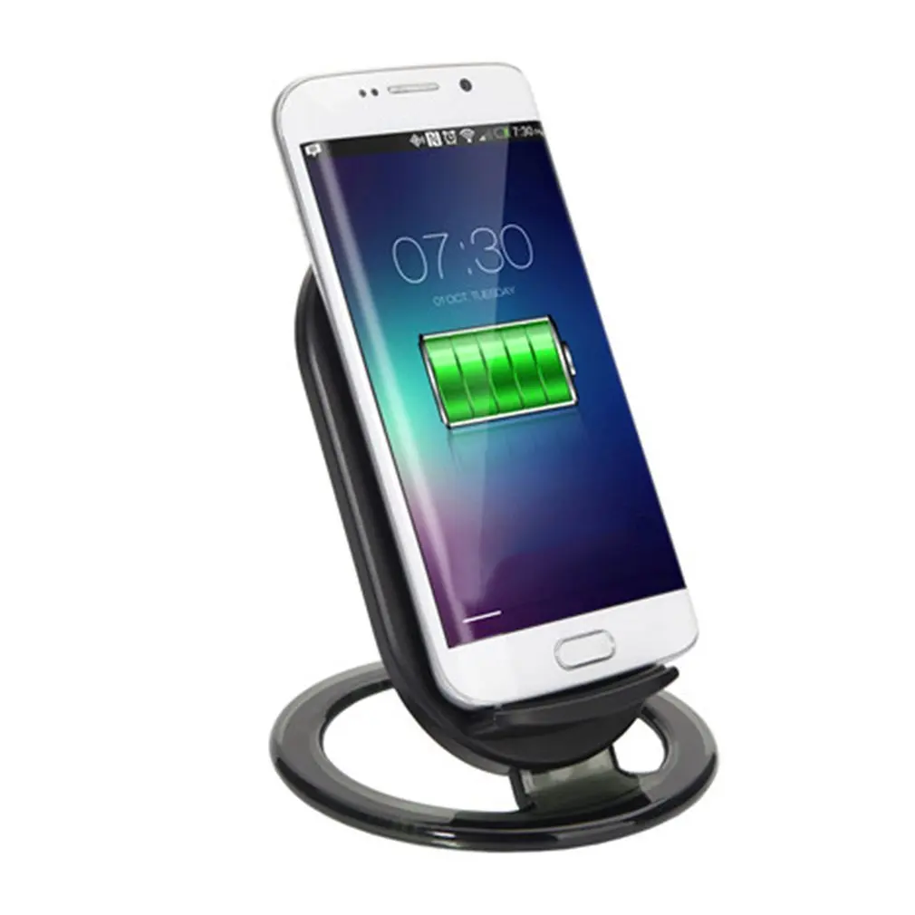 Universal N900 Wireless Fast Charger Stand Holder With LED Indicator Light 2-Coils 15W Fast Charging Pad Stand