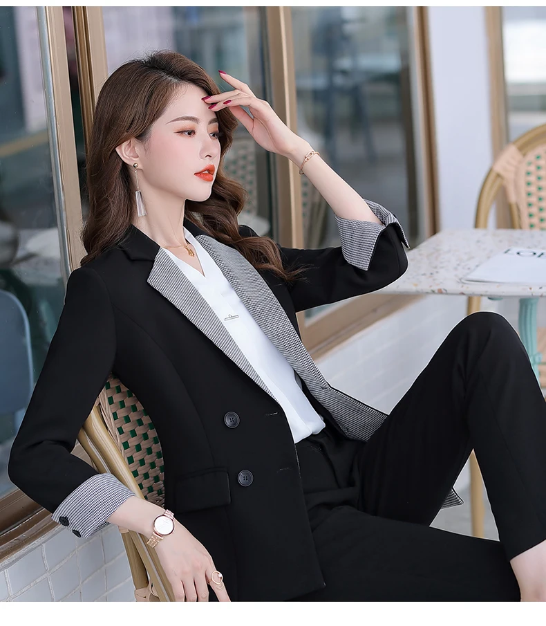 Office Work Pant Suits Women Suit 