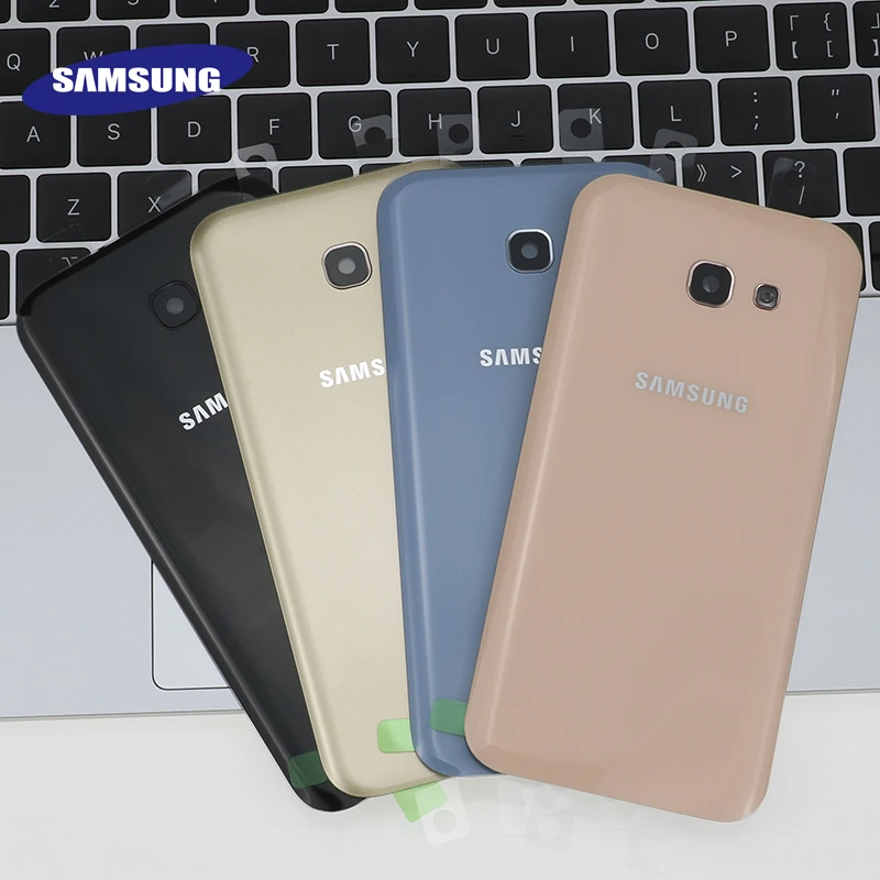 Оригинальная задняя крышка батарейного отсека Samsung Galaxy A5 2017 A520 A520F 3D стеклянная корпуса Замена для 2017|Экраны