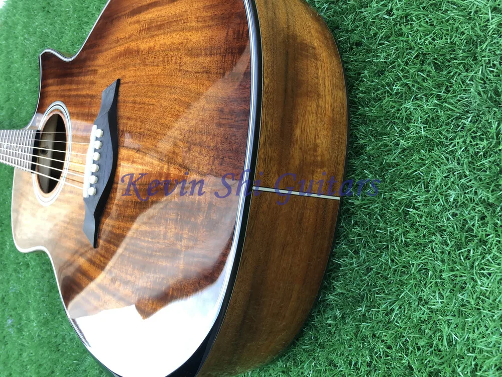 4" винтажный вид K24 Акустическая гитара закат KOA K24ce электроакустическая гитара половина выреза электрическая акустическая