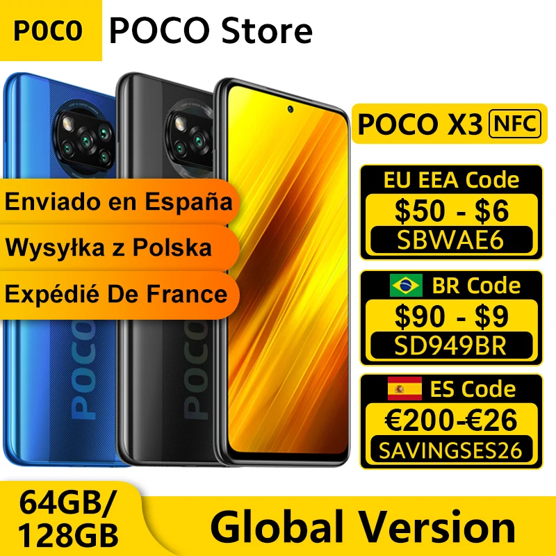 Xiaomi POCO X3 NFC グローバルバージョン simフリー Xiaomi POCO X3 NFC グローバルバージョン simフリー