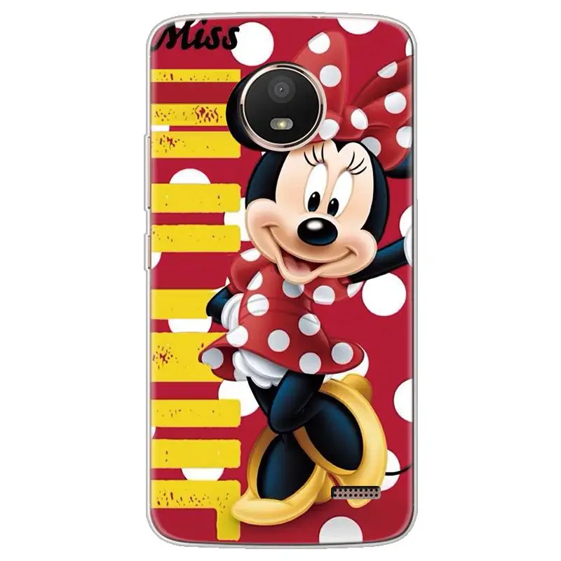 Мягкий чехол из ТПУ для Motorola Moto One G6 G5 G7 power E5 C E4 G3 G4 Plus Play EU чехол с мультипликационным принтом для Moto G5S чехол - Цвет: missmini