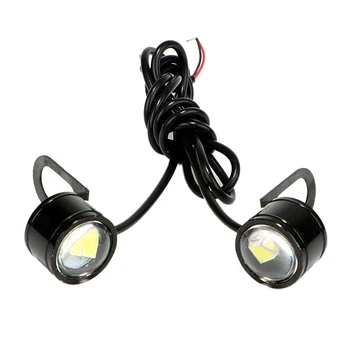

2 Pcs LED Motorcycle Headlight Spotlight Driving Daytime Running Light Lamp