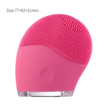 

Vibration Massager Rechargeable Deep Clean Women's Silicone Electric Face Washer USB Rechargeable Waterproof Cleaning Brush