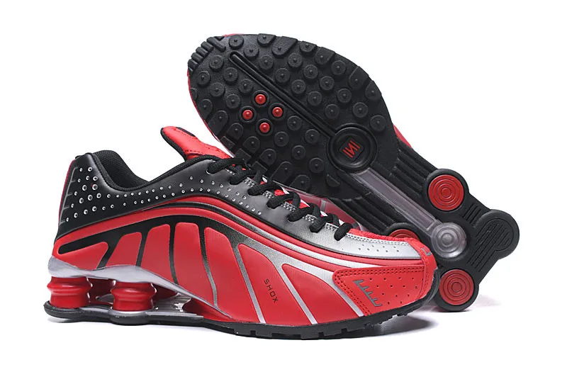 Мужские кроссовки, новинка, дизайнерские мужские кроссовки Shox R4, роскошные кроссовки NZ, тройные черные белые уличные спортивные кроссовки - Цвет: 3