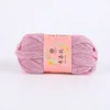 Metallic Cloth Knitting Crochet Yarn T-shirt, Hollow Mesh, Shiny Thread for DIY Bag, Purse Basket, Gradient Color Light Material 3