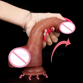 Liquid Silicone Big Ejaculating Dildos Realistic Penis Spraying Dick With Suction Cup Anal Plug Adult Sex Toys For Women Lesbian 6