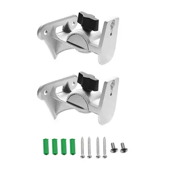 

1pair Adjustable Wall Mount KTV Modern 15KG Loading Metal Home Speaker Bracket Holder Stand Suspension For SONOS Play:1 WiFi