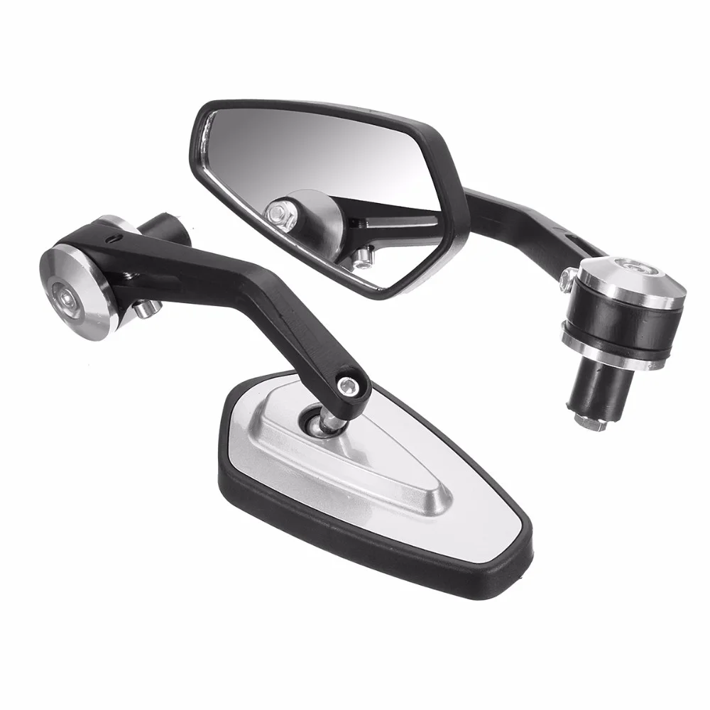 

Universal Motorcycle Handle Bar Rearview Side Mirror Aluminum Alloy Replacement