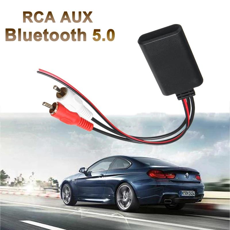 

Tefanball универсальный автомобильный беспроводной Bluetooth-совместимый модуль 2 RCA AUX IN аудио музыкальный адаптер Разъем для грузовика авто