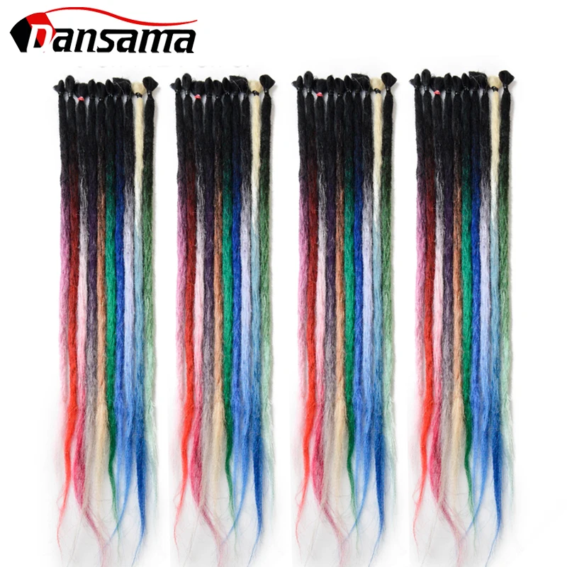 

Dansama Colored Dreadlocks Crochet Braiding Hair extensions Faux Locs Braids Straight Bundles Crochet Goddess Locs Natural False