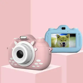 

Children Camera 3-inch HD Display Screen Screen 32GB Capacity Expansion Camera 2800W Pixels Blue/pink Kids Toy Camera Gift
