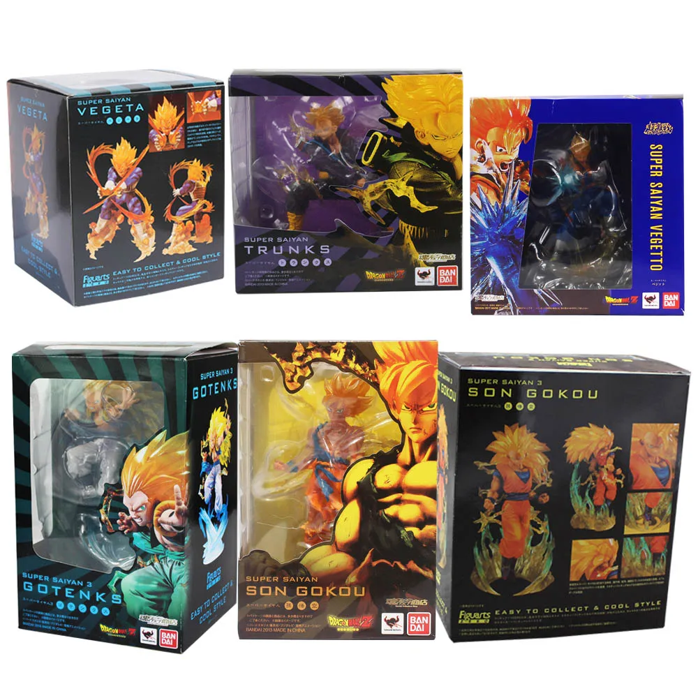 21 см Супер Saiyan 3 Majin Buu Vegeta Транкс, Сон Гоку морозильник Shenron ПВХ Фигурки Dragon Ball Z фигурка Коллекционная модель
