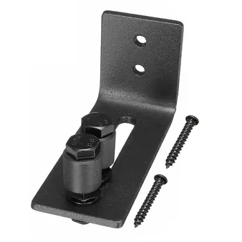 

Easy Install With Screws Barn Door Floor Guide Adjustable Sliding Fixing Low Noise Carbon Steel Hardware Flat Bottom Home Roller