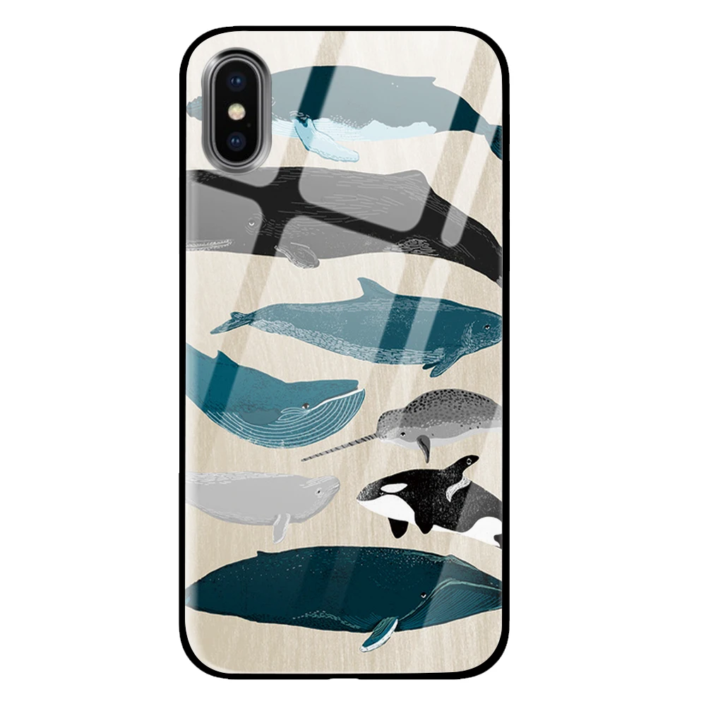 Морская черепаха для iPhone 5 5S 6 6s 7 8 Plus X XS XR 11 Pro макс. закаленное стекло чехлы - Цвет: 3