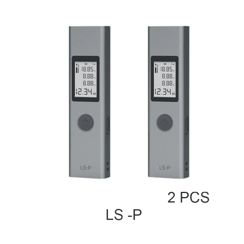 2 Pcs LS-P Xiaomi Duka лазерный дальномер 40 м LS-P USB флэш-дальномер для зарядки высокая точность измерения портативный дальномер - Цвет: 2 Pcs LS-P