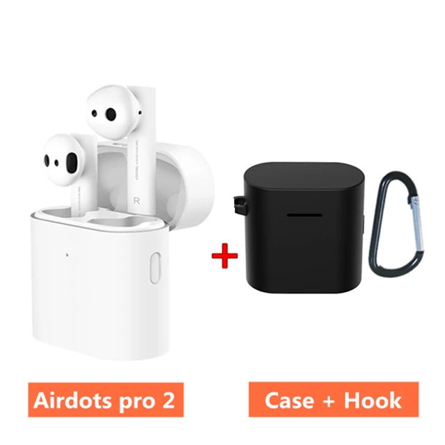 Xiaomi Air TWS Bluetooth гарнитура 2 Airdots pro 2 Xiaomi Smart Голосовое управление LHDC HD звук динамический кран управление ENC - Цвет: add black case