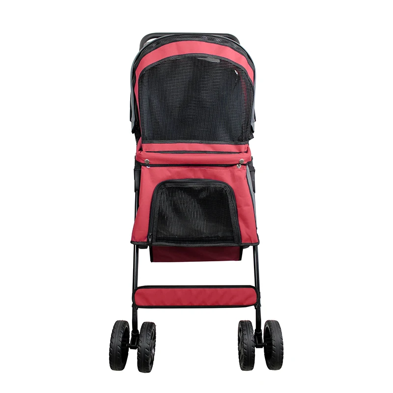 Large Pet Trolley Large Dog Trolley Folding Large Space for TravelSmall Cart Four-wheeled Travel Supplies Cat Carrier