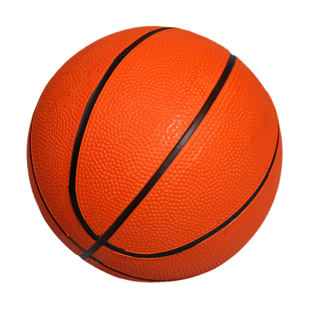 Rubber 5.1 Inch Mini Toddler Kids Basketball Ball Toy Game Ball  For Indoor Outdoor Entertainment Orange