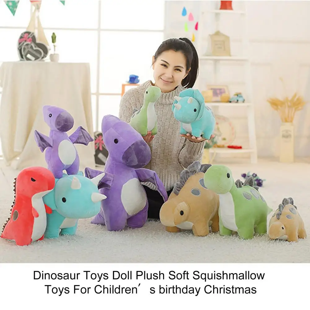 30/50cm Soft Dinosaur Plush Toy Baby Kids Appease Sleeping Pillow Doll