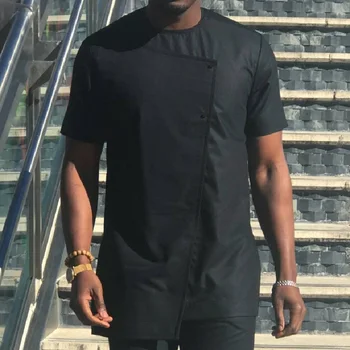 Jite African Patchwork Short Sleeve Shirt