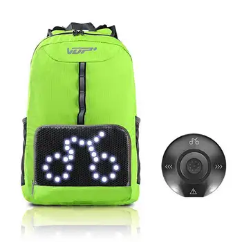 

Safe Riding Outdoor Waterproof Backpack Luminous Flash Casual Sports Bag Cycling LED Singnal Wireless Control Backpack Weekend