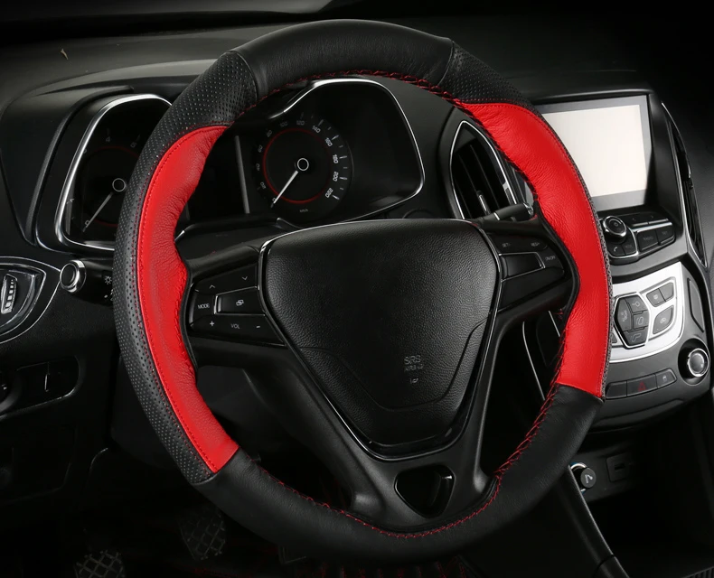 Для Chery ARRIZO5 ARRIZO 5 Крышка рулевого колеса Модифицированная ручная швейная крышка рулевого колеса отверстие ручки