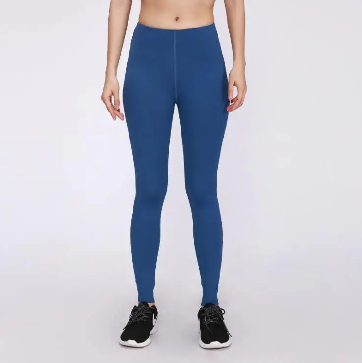 GECKATTE, спортивные, для спортзала, для бега, для тренировок, женские леггинсы, стрейч, высокая талия, леггинсы для фитнеса, длина по щиколотку, повседневные штаны, Mujer - Цвет: Тёмно-синий