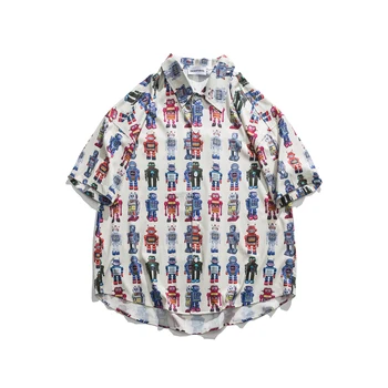 

Men's Casual Fashion Shirt Short-sleeved Men's Hawaiian Shirt Men's Tiled Patterned Shirt Men's Short-sleeved Shirt Men's Shirt