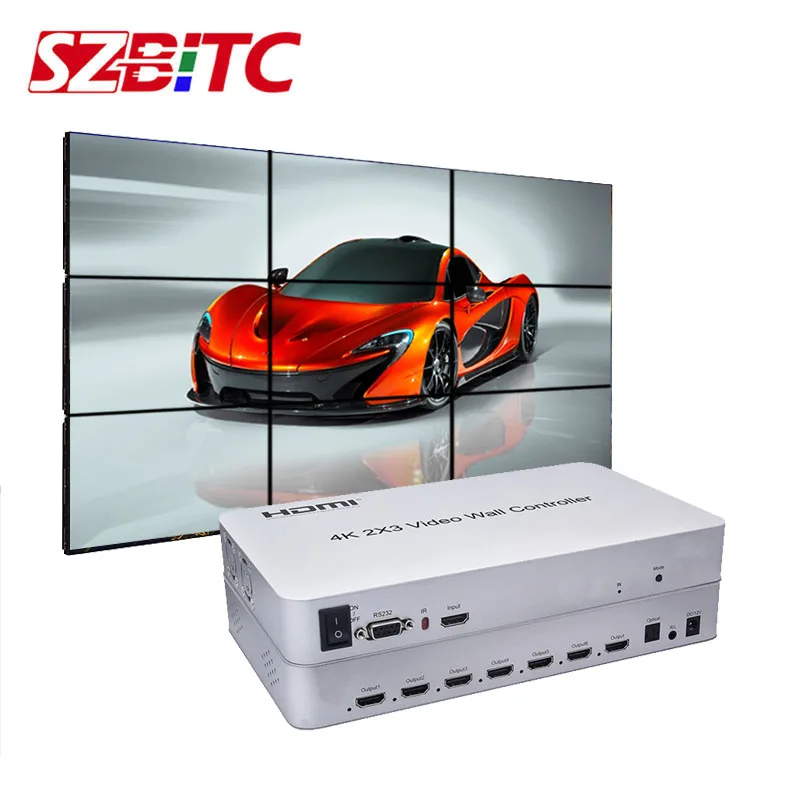 Szbitc Tv Wall Processor 3x3 4k Hdmi Splitter 1x9 Out Splicing To Screen Video Wall Controller With Remote Control - & Video Cables - AliExpress