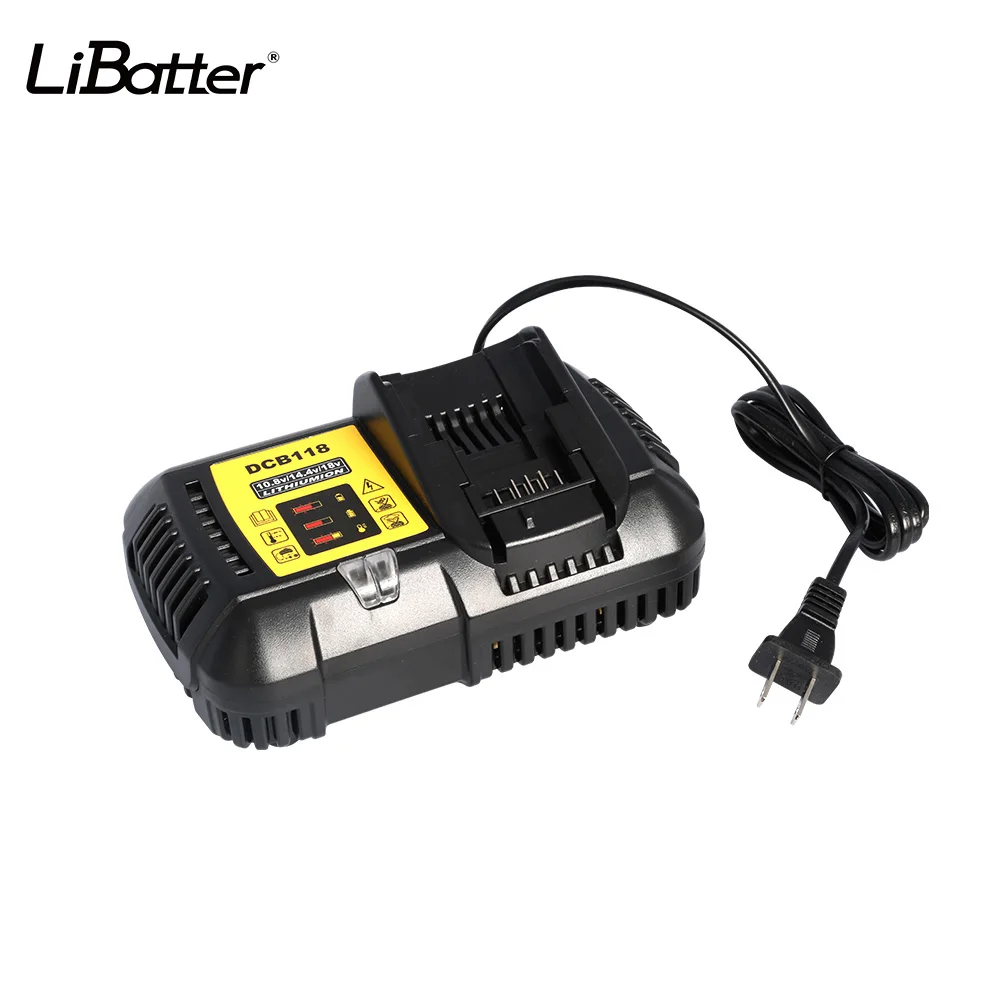 

LiBatter Newest Fast Charger 4.5A DCB118 DCB101 for Dewalt Battery Charger 12V 14.4V 20V Li-ion Battery high quality