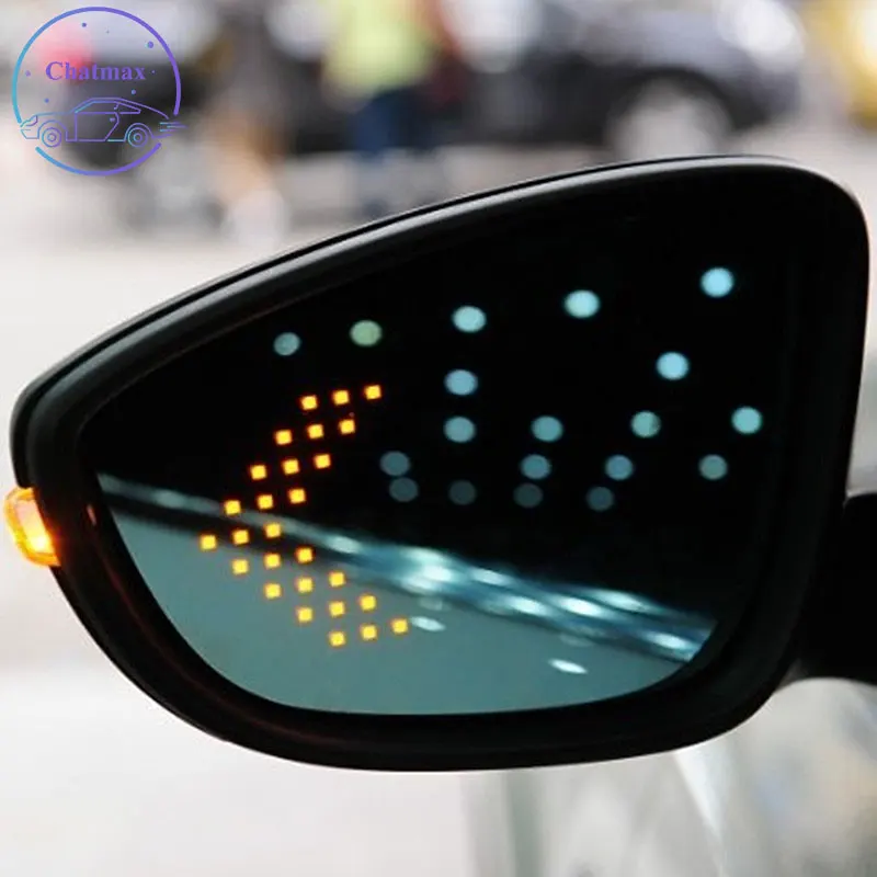 

For Volkswagen VW New Beetle/Dune 12-16 Refit Demist Car Rearview Mirror Glare Proof Blue Glasses Led Lamp Heated Turn Signal