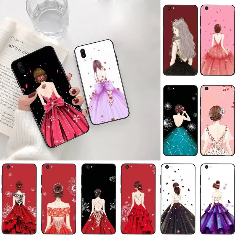 YJZFDYRM художественный Свадебный чехол для телефона Vivo Y91c Y17 Y51 Y67 Y55 Y93 Y81S Y19 V17 vivo