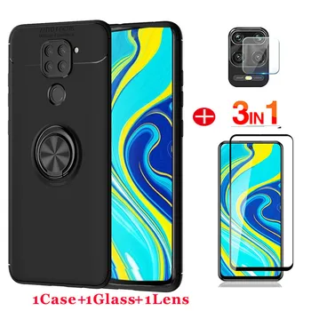 Перейти на Алиэкспресс и купить чехол с кольцом для redmi note 9 9pro сяоми редми ноут 9 ноут 9 про чехол для телефона redmi9 9a 9c 9s редми 9s + защитное стекло Note9s, чехлы для xiaomi note 9 pro сяоми ...